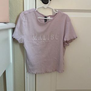 H&M pink/purple malibu shirt